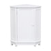 Bathroom Cabinet Triangle Corner Storage Cabinet With Adjustable Shelf Modern Style Hearth and Haven