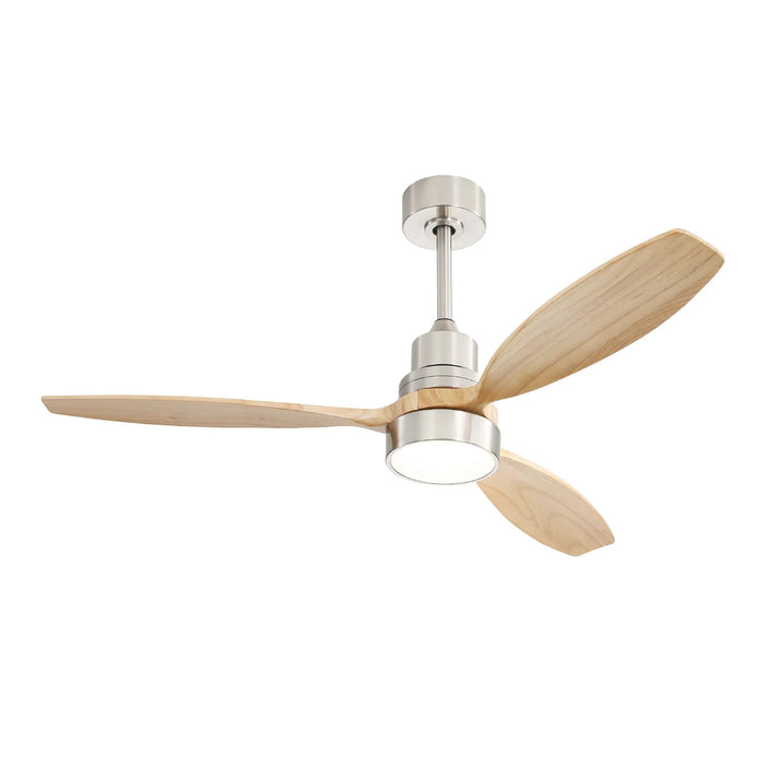 52" Integrated LED Ceiling Fan With Remote Control And Blades For Living Room Daily Nest