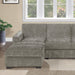 U - Sectional Sofa Upholstered LAF / RAF Chaise With Armless Loveseat And Chairs - Light Brown Home Essentials