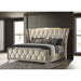 Mika - LED Upholstered Bed With Tufted Wingback Headboard And Ambient Lighting Furniture Max