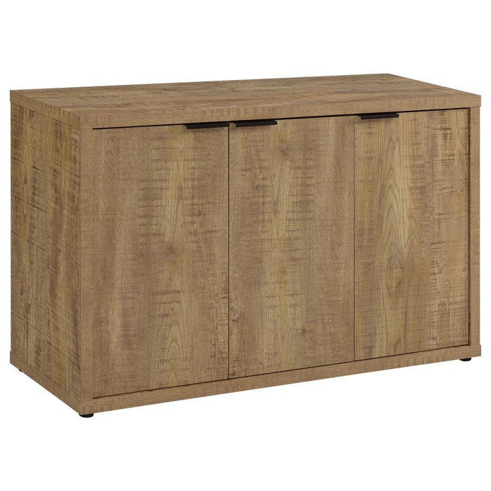 Pepita - 3-Door Engineered Wood Accent Cabinet With Adjustable Shelves - Mango Brown