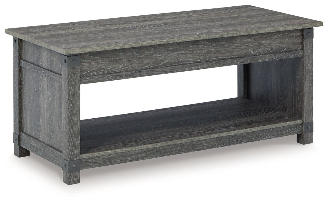 Freedan - Rect Lift Top Cocktail Table - Grayish Brown Signature Design by Ashley®