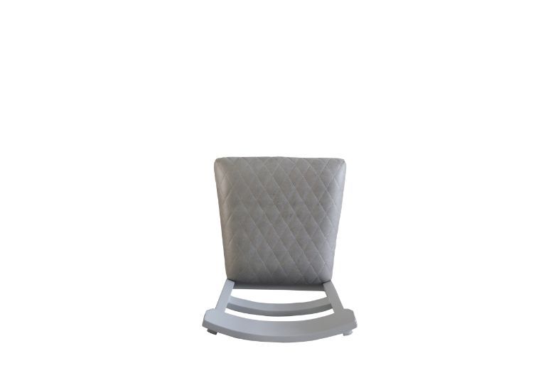 House Marchese - Side Chair (Set of 2) - Two Tone Gray Fabric & Pearl Gray ACME
