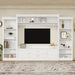 Elegant Entertainment Center Wall Unit With Bookshelves Hearth and Haven