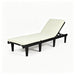 Ariana - Chaise Lounge With Cushion For Outdoor - Black Noble House