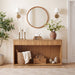 Fluted Console Table With 3 Drawers, Long Sofa Table Behind Couch For Living Room Home Essentials