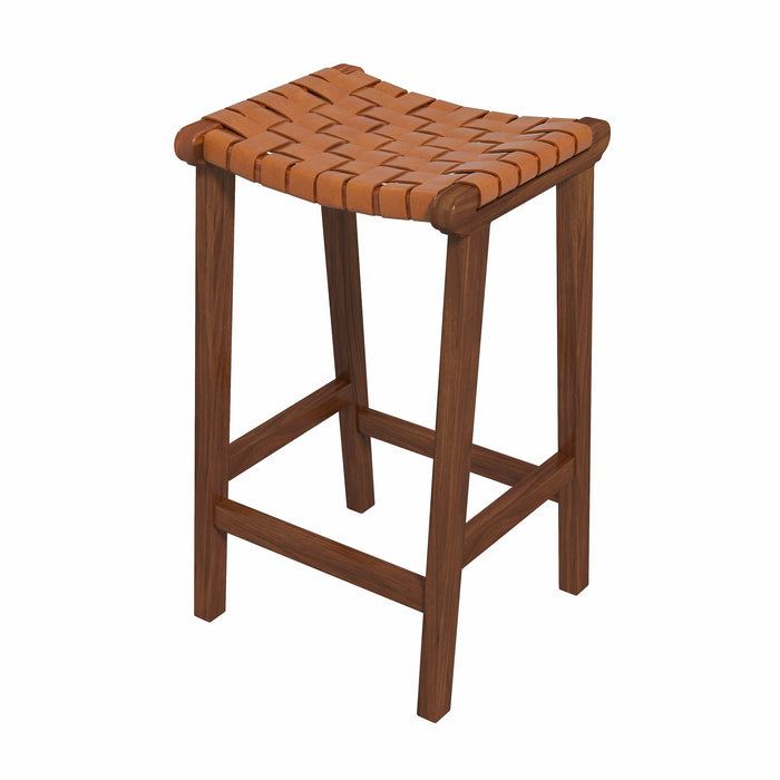 James - Mid-Century Modern Genuine Counter Stool