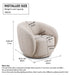 Swivel Accent Upholstered Barrel Chair Home Essentials