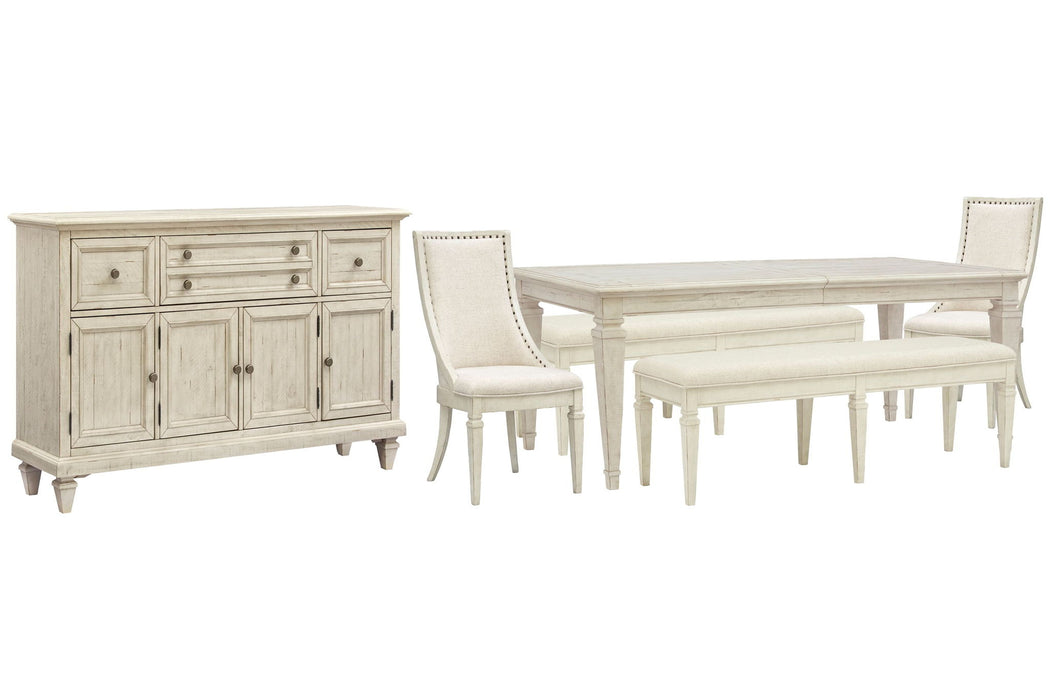 Newport - 6 Piece Extendable Rectangular Dining Table Set Magnussen Furniture