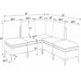 Upholstered Modular Sectional With Tall Legs, Medium Firm Seat Home Essentials