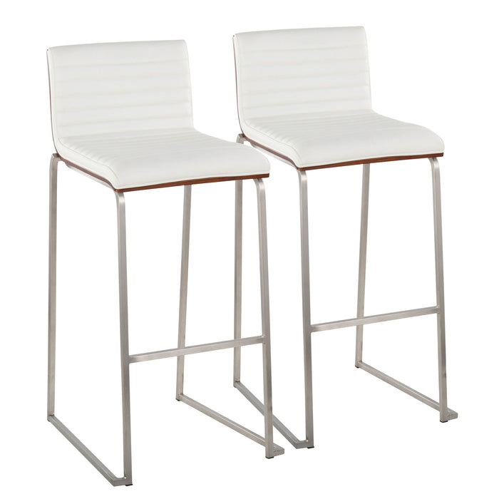 Mason Mara - Contemporary Fixed Height Barstool (Set of 2) Lumi Source