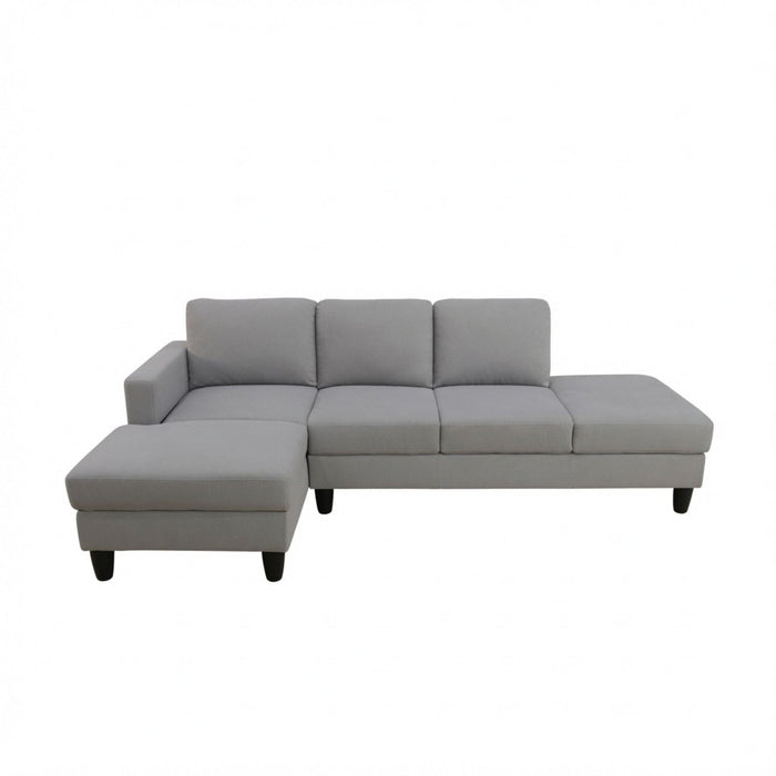 L - Shaped Sectional Sofa With Chaise & Ottoman Home Essentials