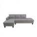 L - Shaped Sectional Sofa With Chaise & Ottoman Home Essentials
