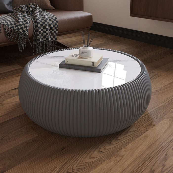 Drum Shaped Coffee Table Home Essentials