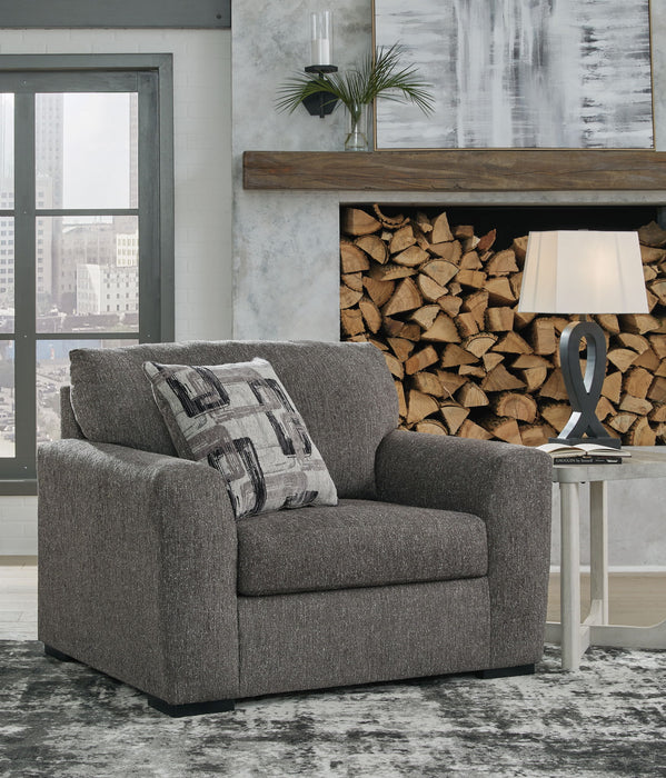 Gardiner - Chair And A Half - Pewter Signature Design by Ashley®