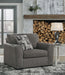 Gardiner - Chair And A Half - Pewter Signature Design by Ashley®