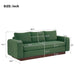 Modern 3 Seater Sofa, Living Room Couch Noble House