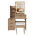 Modern Vanity Desk With 3 LED Lighting Modes, 4 Drawers Home Essentials