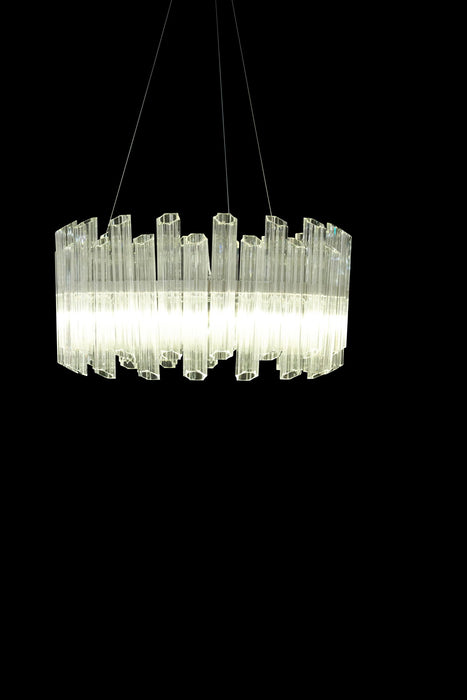 Michael Amini Lighting - Octavious 8-Light Modern Crystal Chandelier - Clear Michael Amini
