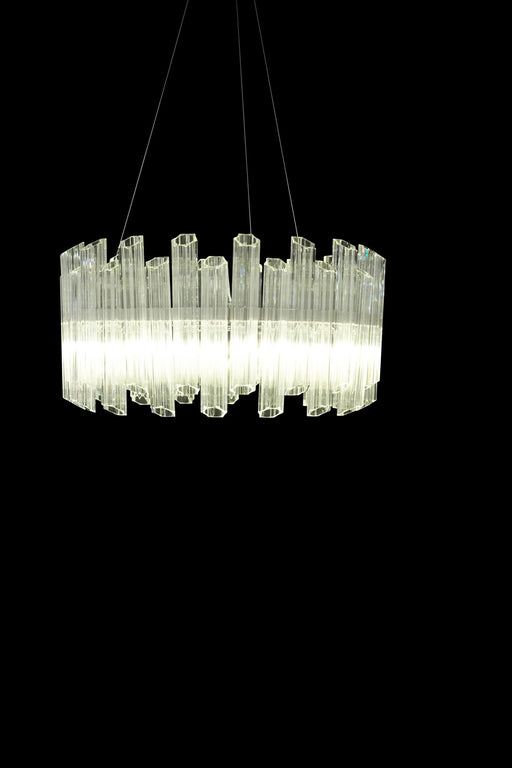 Michael Amini Lighting - Octavious 8-Light Modern Crystal Chandelier - Clear Michael Amini