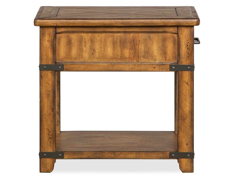 Chesterfield - Rectangular End Table - Farmhouse Timber Magnussen Furniture