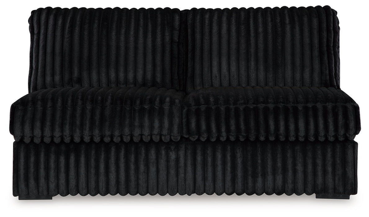 Midnight-Madness - Armless Loveseat - Onyx Signature Design by Ashley®