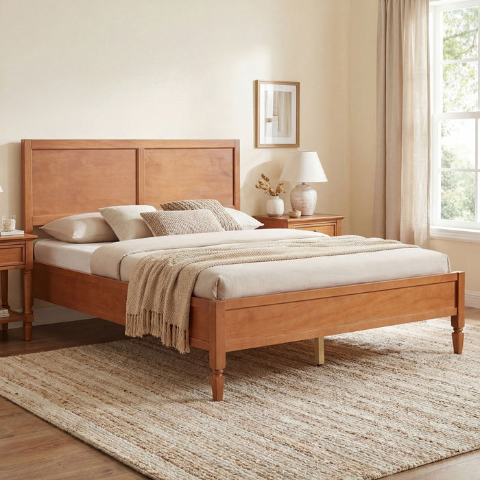 Classic Platform Bed Frame With Panel Headboard Artistry At Home