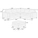 Contemporary Sectional Set With Ottoman Home Essentials