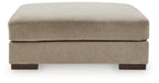 Linenhause - Oversized Accent Ottoman - Dune Benchcraft®