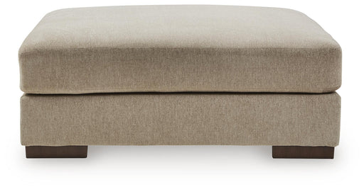 Linenhause - Oversized Accent Ottoman - Dune Benchcraft®