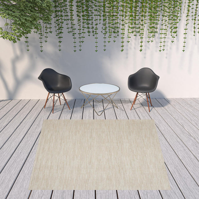 9' X 9' Square Non Skid Indoor / Outdoor Area Rug - Ivory / Beige