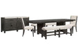 Plum Creek - Trestle Dining Table Set Magnussen Furniture