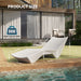 S-Shaped Pool Lounger, Essential For Outdoor Relaxation - White Home Essentials