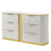 Giovanni - 6 Drawer Dresser (Only Dresser Included, Mirror Not Included) - White Matrix Furniture Group