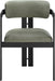 Aurum - Vegan Leather Upholstered Dining Chair With Graphite Black Base (Set of 2) Meridian Furniture