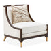 Belmont Place - Accent Chair - Cream / Espresso Michael Amini