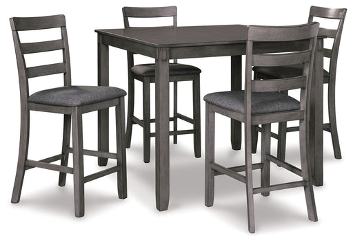 Bridson - Square Counter TBL Set (Set of 5) - Gray Signature Design by Ashley®