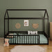 Montessori Floor Bed Frame With House Shape Hearth and Haven
