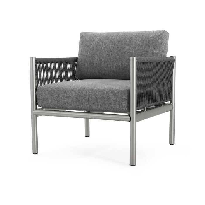 Hargrove - Club Chair - Silver / Gray