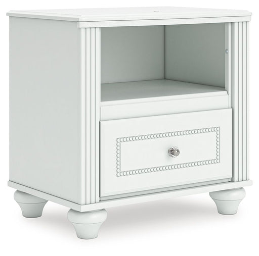 Kozlani - One Drawer Night Stand - White Signature Design by Ashley®