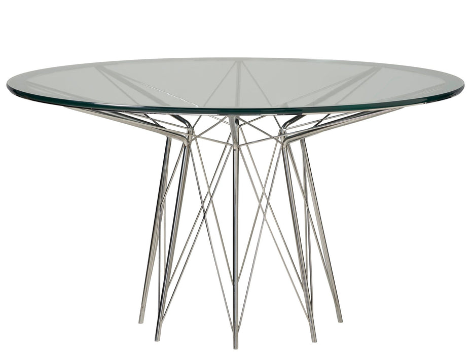 Modern - Axel Round Dining Table - Pearl Silver