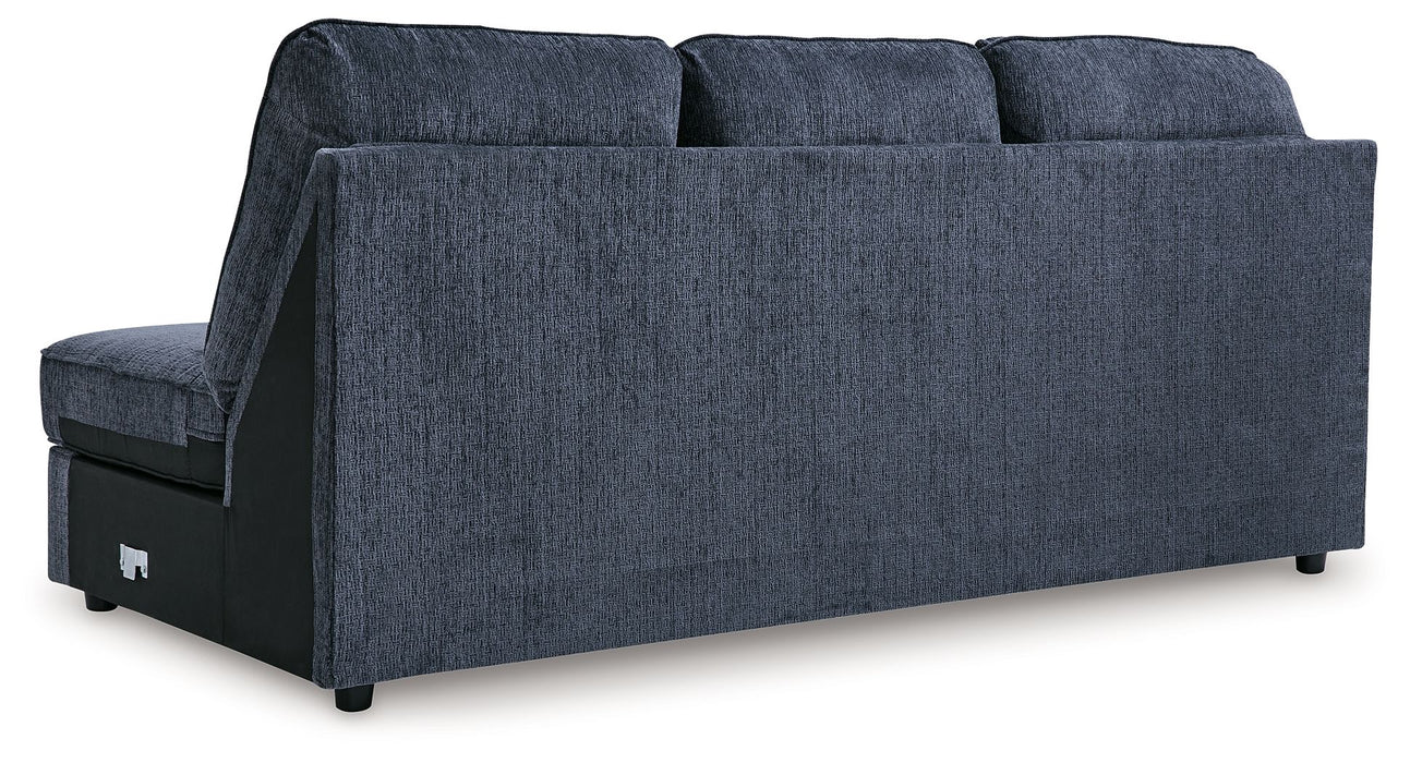 Albar Place - Laf Sofa Chaise - Cobalt Signature Design by Ashley®