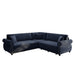 L-Shaped Sofa Couch With Pull-Out Bed Home Essentials