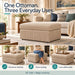 Oversized Ottoman Footrest, Living Room Accent Home Essentials