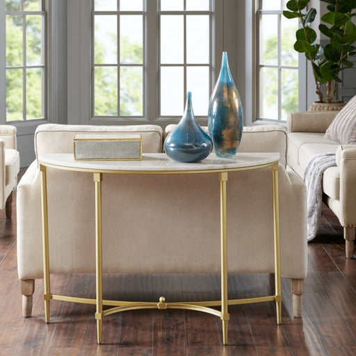 Bordeaux - Console Table - White / Gold JLA
