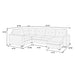 Reversible Chaise U - Sectional Couch, Living Room 3 Piece Set Home Essentials