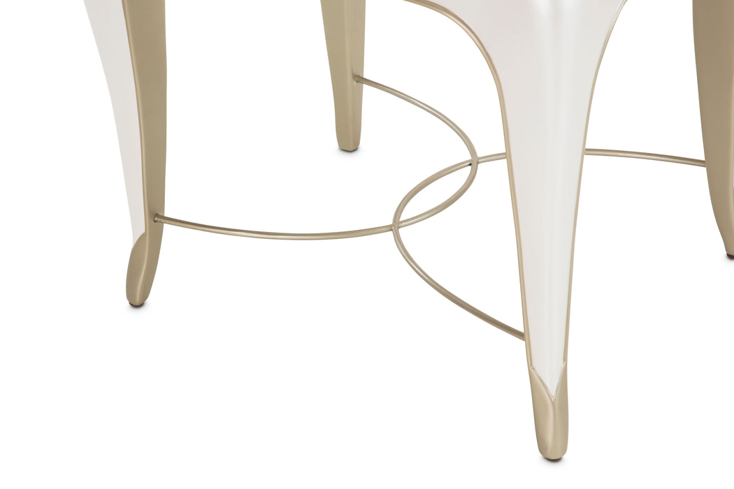 London Place - Rectangular End Table - Creamy Pearl