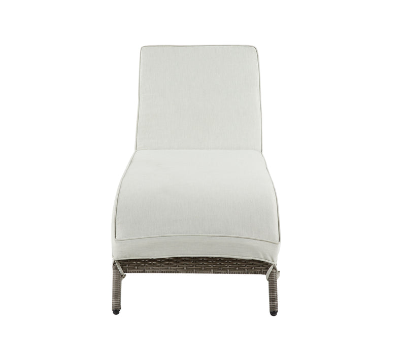 Salena - Patio Sun Lounge - Beige / Gray