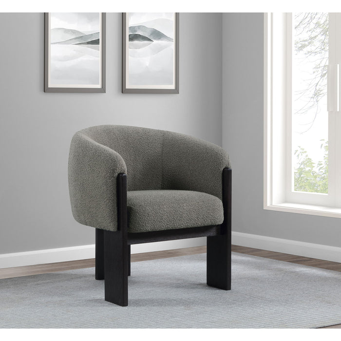 Maciel - Upholstered Barrel Back Accent Chair - Mushroom Furniture Max