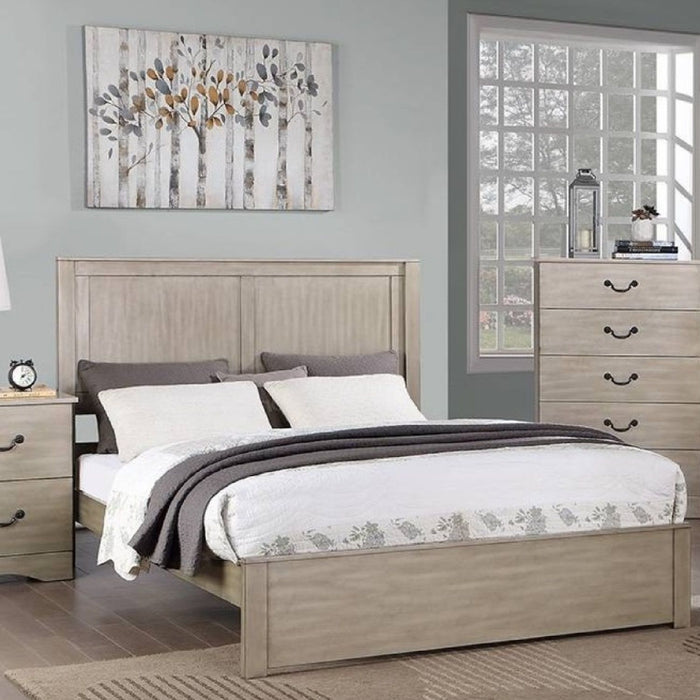 Bed With 2 Panel Headboard Home Essentials